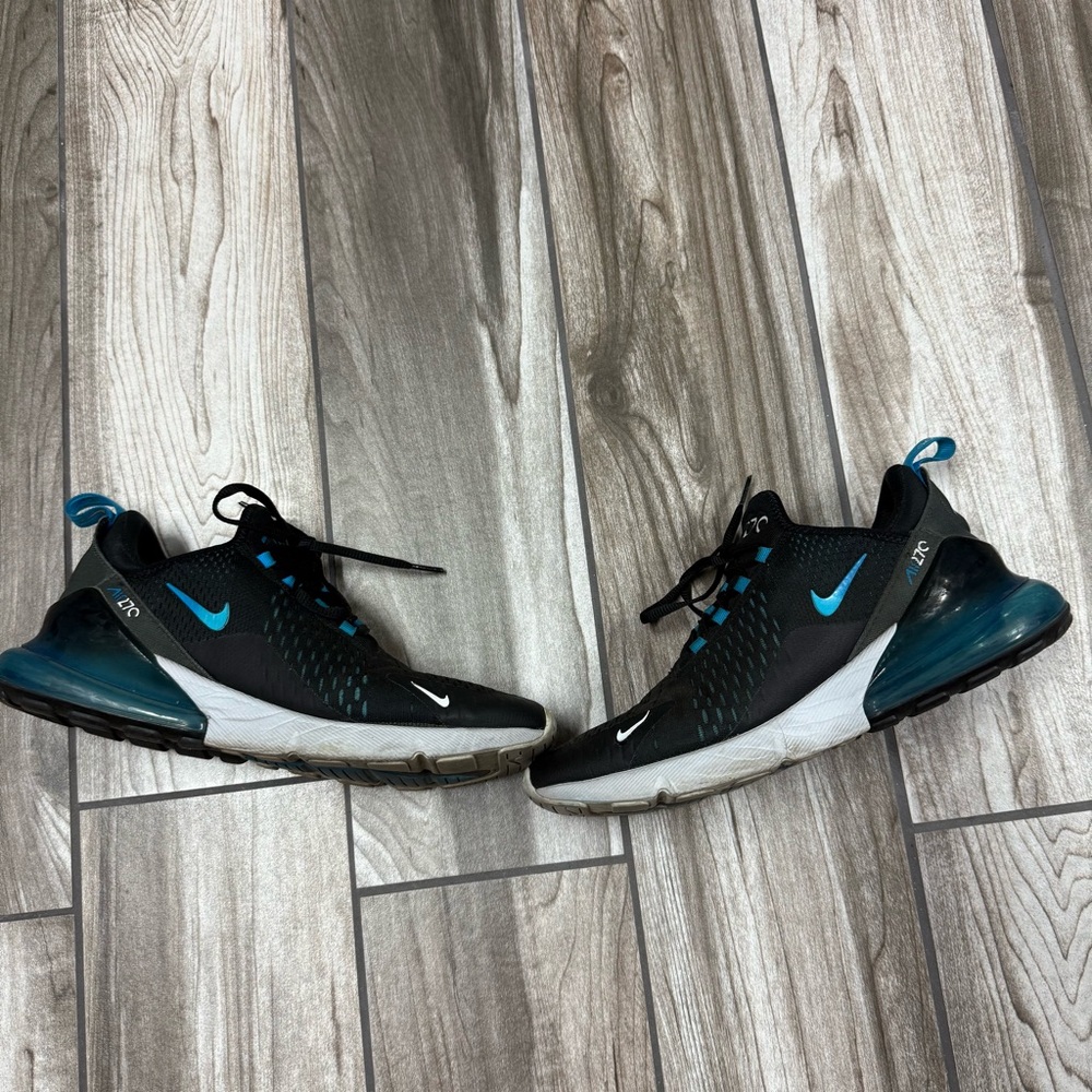 Black and Blue Nike Air Max 270 Sneakers